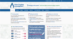 Desktop Screenshot of plainenglishfoundation.com